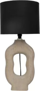 Lámpara de mesa de hierro CE y UL de diseño único de madera de diseño largo de gran calidad a precios al por mayor para la decoración del hogar y hoteles - Product Image 2