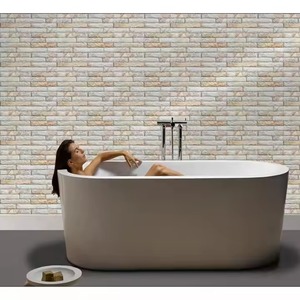 Diseño de ladrillo de piedra 3D 300x450mm Edificio exterior 12x18 Exterior de cerámica 30x45cm Azulejos de pared esmaltados de elevación brillante - Product Image 1