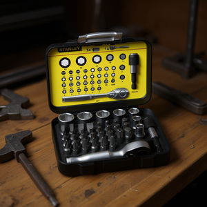 For Stanley 39 1/4'' Drive Bits Set (25mm) + 1 <b>Magnetic</b> Bit Holder with <b>Lock</b>-Ring Tool Sets - Product Image 3