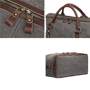 Customized Genuine <b>Leather</b> <b>Duffle</b> <b>Bags</b> with Private Label and Personalized Logo Best Material - Product Image 2