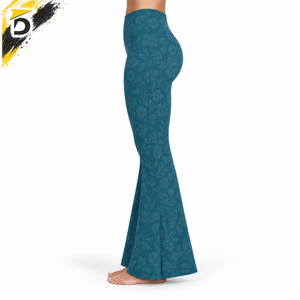 High Quality Bell Bottom <b>Legging</b> Provides Flexible Material Comfortable Construction And <b>Flared</b> Shape For Casual Active - Product Image 2