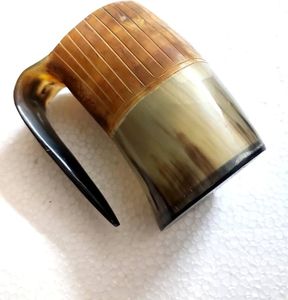 Grande tasse de corne à boire Viking de haute qualité Design classique Tasses à bière durables pour liquides chauds stockés en Inde PAR HF CRAFTS - Product Image 5