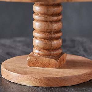 แท่นวางเค้กไม้ทรงกลมแบบชนบทสำหรับงานแต่งงานของตกแต่งบ้านที่วางโชว์ขนมทำมือจากเวียดนาม - Product Image 5