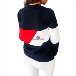 New Autumn Womens Fashion Casual Tops Round Neck Long Sleeve Slim Sweatshirts Color Block <b>Pullover</b> <b>Sweaters</b> for Regular Wear - Product Image 1