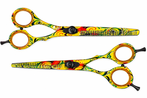 Ensemble de 2 ciseaux et cisailles professionnels en acier inoxydable, lame droite, pointe acérée, poignée ronde, durables pour adultes - Product Image 5