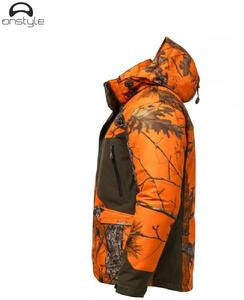 ONSTYLE Custom Blaze Orange <b>Camo</b> Animal Hunting <b>Jacket</b>; Waterproof Windproof Tactical Outdoor Parka High Visibility Safety - Product Image 3
