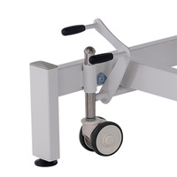 Mesa de Fisioterapia Eléctrica Plegable Moderna de PVC de Gran Tamaño, Ajustable en Altura, de 2 Secciones