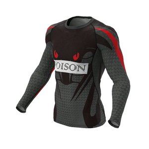 Vente flash Nouveaux vêtements de sport de marque Nouveauté Rash Guard pour hommes Prix bas Conception personnalisée Rash Guard MMA pour hommes Rash Guard BJJ pour garçons - Product Image 2