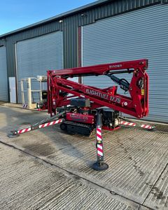 Plataforma Elevadora Articulada Hidráulica Hinowaa de 17.75 Pies de Altura, 12 m de Altura Máxima, Plataforma de Trabajo Aérea Diésel sobre Orugas IMR 230A - Product Image 3