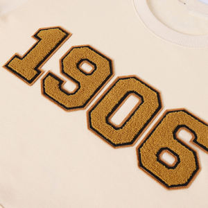 เสื้อสเวตเชิ้ตผ้าฟลีซคอตตอนสำหรับผู้ชาย คอกลม ปักลาย ฤดูหนาว ทรงปกติ ระบายอากาศได้ดี - Product Image 4