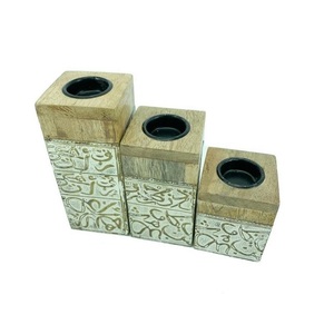 ชุดเตาเผาบัคฮูร์แบบอาหรับ 3 ขนาด ดีไซน์ใหม่ล่าสุด รูปทรงสี่เหลี่ยม ทำจากไม้ สำหรับตกแต่งบ้าน - Product Image 4