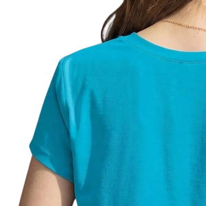 <b>Women</b> <b>V</b>-<b>Neck</b> Breathable Embroidery <b>T</b>-<b>Shirt</b> 100% Cotton Jersey Short Sleeve Plain Solid Color Plus Size Casual Summer Top - Product Image 4