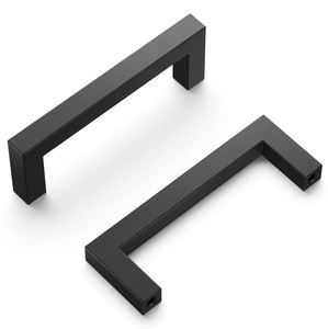 Matte black square drawer cabinet <b>pull</b> <b>handle</b> for home kitchen office furniture hardware <b>door</b> drawer wardrobe cabinet <b>handle</b> - Product Image 1