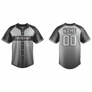 เสื้อเบสบอลสั่งทำพิเศษ พิมพ์ชื่อทีมด้านหน้า หมายเลข สีขาวล้วน สีดำ สีตามสั่ง ไซส์ใหญ่ โพลีเอสเตอร์ 100% ระบายอากาศได้ดี แห้งเร็ว - Product Image 3