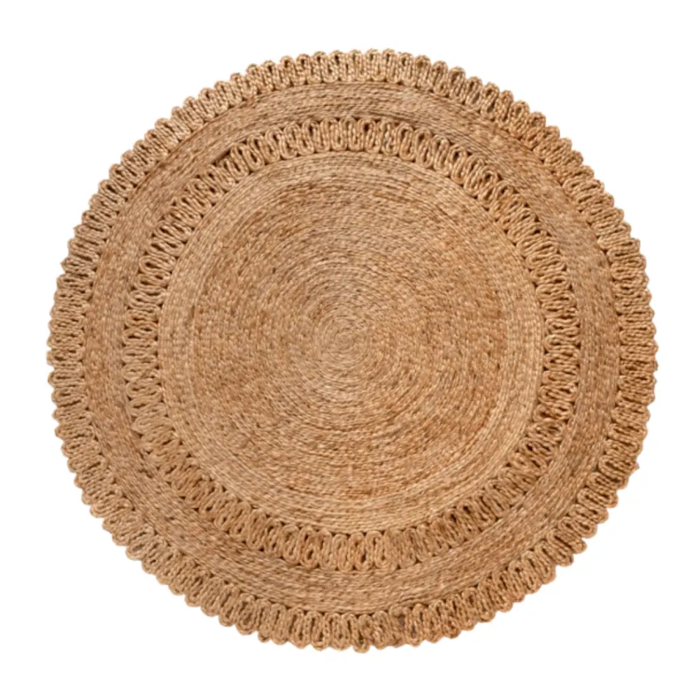 Hot Selling Area Rugs & Sets Handmade Woven Flatweave Washable Minimalist Luxury Versatile Round Jute Rug