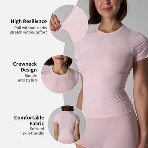 Haut de yoga pour femme en soie/coton, broderie 3D mignonne, anti-UV, léger, respirant, coupe ajustée, manches longues - Product Image 5