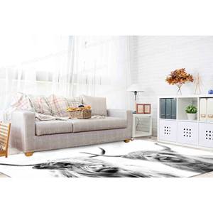 Tapis à motif Highland Cow - Tapis imprimé avec un design écossais, tapis gobelin - Product Image 5