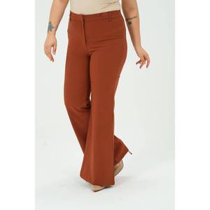 Nuovo!! Pantaloni Color vino Plus Size da donna con fondo a campana taglio elegante e comodo - Product Image 2