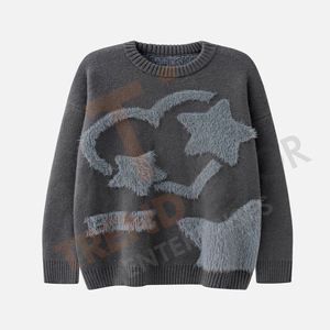 Sweatshirts surdimensionnés à manches longues, col rond, pull-over, en différentes couleurs, designs de haute qualité - Product Image 4