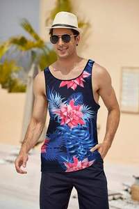 <b>Mens</b> Breathable Printed Beach <b>Tank</b> <b>Tops</b> Novelty 3D Graphic Gym Workout Sleeveless TShirt Tees <b>S</b> XXL - Product Image 5