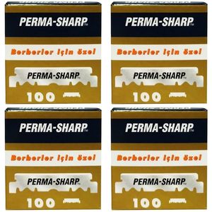 Perma-Sharp Single <b>Edge</b> Razor Blades 100 Pack Stainless Steel Straight Razor Blade Refills Professional Barber Wholesale - Product Image 2