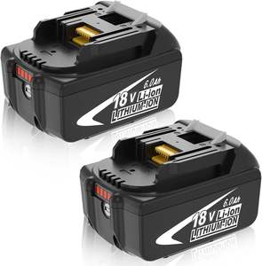 Paquete de 2 Baterías de Repuesto de Iones de Litio de 18 V y 6.0 Ah BL1860B Compatibles con Herramientas Eléctricas BL1850 BL1840 BL1830 de Alta Capacidad al por Mayor - Product Image 1