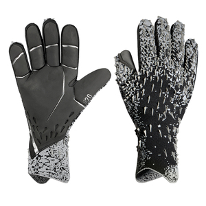 Gants de gardien de but de Football en cuir de qualité professionnelle Grip supérieur Protection du pouce des doigts antidérapante Dragonne sécurisée réglable - Product Image 3