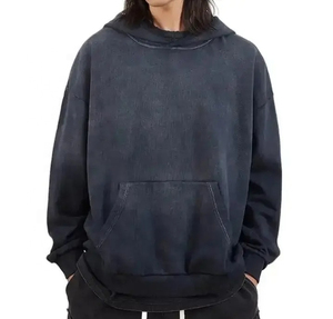 Customized Logo <b>Purple</b> Hoodie Acid Washed Vintage Men Sport Oversized Drop Shoulder Casual Pullover Men's <b>Hoodies</b> & Sweatshirt - Product Image 6