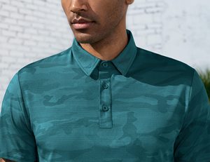 Sports de plein air personnalisés pour hommes polos Impression par sublimation d'usine tissu tricoté T-Shirt imprimé numériquement pour Polo - Product Image 4