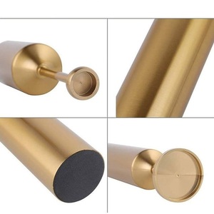 Porte-bougie classique en laiton doré pour Noël, décoration intérieure et extérieure, fêtes, Nouvel An, vente en gros - Product Image 3