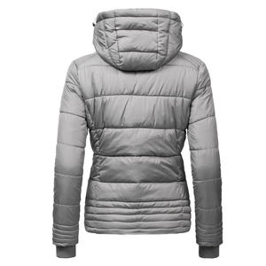 Women's Lightweight <b>Quilted</b> breathable stand colaur Full-Zip Water-Resistant windproof Hooded Puffer <b>Jacket</b> - Product Image 2