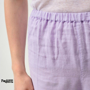 กางเกงวอร์มขายาวแบบลำลองสำหรับผู้หญิงใส่ในฤดูร้อนกางเกงฟิตเนสเล่นกีฬายิมกางเกงซักหน้าแบบเรียบ - Product Image 6