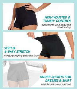 Pantalones Cortos Deportivos de Cintura Media para Mujer, para Correr, Yoga, Gimnasio, Personalizados, de Secado Rápido y Resistentes al Viento - Product Image 4