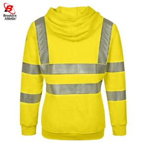 <b>Hi</b> Visibility Work Safety Hoodie Sweatshirt Top Quality <b>Fleece</b> - Product Image 5