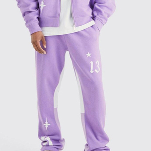 Survêtements de sport en molleton 100 % coton imprimés en gros, avec cordon de serrage, pour la course et la gym, services OEM ODM, style streetwear - Product Image 5