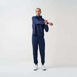<b>Men</b> Tech Fleece <b>Navy</b> Tracksuit - Lightweight and Breathable Two-Piece Set for Running, Gym Workouts, and Casual Everyday Wear - Product Image 2