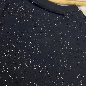 Commande en gros de t-shirts en strass, vêtements décontractés personnalisés en pierre de cristal, fabrication de t-shirts en strass - Product Image 4