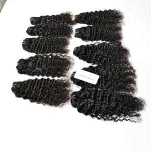 Meilleur prix qualité supérieure trame Remy couleur naturelle cuticule vierge alignée vietnamien vente en gros bouclés faisceaux noirs de cheveux humains - Product Image 3