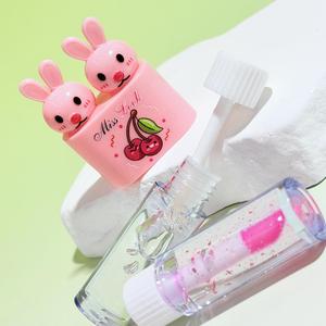 Brillo Labial Miss Look Cute Rabbit Fruit, Aceite Labial Hidratante de Larga Duración, Brillo Transparente con Destellos, Color Labial Líquido Humectante - Product Image 1