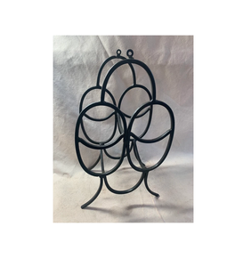 Support de bouteille en métal de qualité durable meilleure qualité forme ronde présentoir porte-bouteille pour cadeau décoration intérieure prix bon marché - Product Image 2