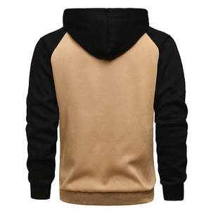 Sweat-shirts à capuche personnalisés pour hommes, haute qualité, hiver, thermiques, 100% coton, polaire, coupe-vent, séchage rapide, poche, broderie 3D personnalisée - Product Image 2