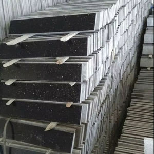 Dalles de granit noir Galaxy Strips pour revêtement de sol - Granit premium vieilli pour villas - Product Image 1