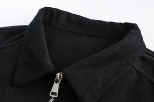 Veste d'hiver zippée en toile de coton épaisse personnalisée de haute qualité pour hommes fabricant OEM à bas quantité minimale de commande - Product Image 4