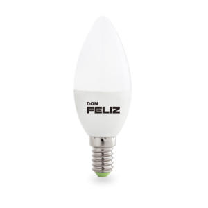 Bombilla LED C37 de Cristal Residencial, 5.5/7/9W, Forma de Vela, Luz Amarilla Cálida de 3000K, Paquete de 2 Unidades, Base E14 - Product Image 2