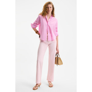 GRIMELANGE VARAZDIN Camicia lunga sottile da <span class=keywords><strong>donna</strong></span> <span class=keywords><strong>oversize</strong></span> a maniche lunghe 100% cotone con colletto a camicia - Product Image 6