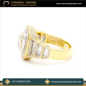 Custom <b>Iced</b> Luxury Pass Diamond Tester Moissanite Baguette Cut Bling 925 Sterling Silver Pave Hip Hop Championship <b>Rings</b> for Men - Product Image 4