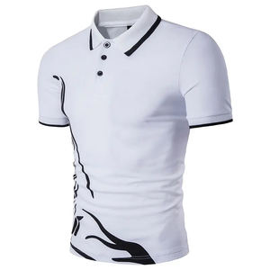 Golf de manga corta para hombre de alta calidad para camisetas de Polo logotipo personalizado patrón sólido antiarrugas al por mayor en blanco para Polo - Product Image 6