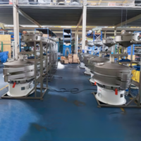 Machine de tamisage vibratoire rotative industrielle Sanayi Elegi pour la séparation de poudres, farine, sucre et matériaux chimiques