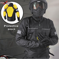 Blousons d'hiver unisexes pour moto, col montant, à capuche, respirants, en toile, coupe ajustée personnalisée, coque en cuir, réfléchissants, avec protections de cyclisme