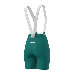Cuissard de cyclisme pour femme CUBE - Vert turquoise aérien, Spandex/Nylon, séchage rapide, ajusté, grandes tailles, vêtements de sport personnalisés - Product Image 3